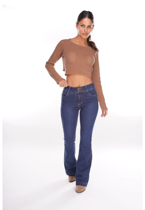 Jeans Flo Flare Dark Azul Efesis-0