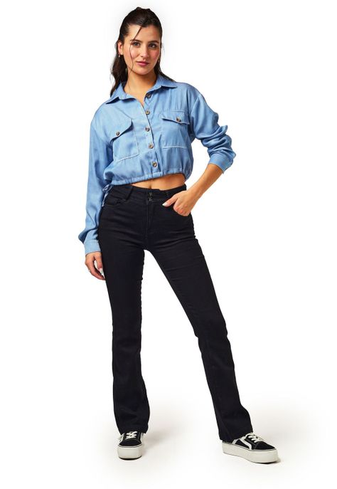 Jeans Emi Straight - Recto Negro Efesis-0