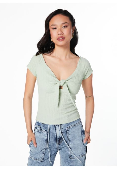 POLERA MATHIS REGULAR AMARRA ESCOTE MENTA-0