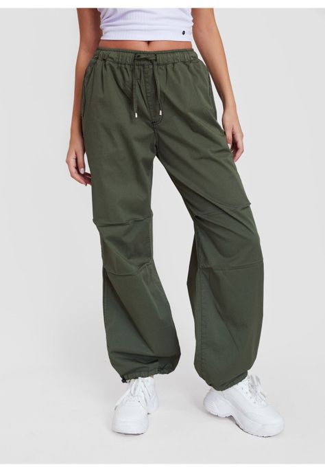 Pantalón Ulani Parachute Verde Oscuro Efesis-0