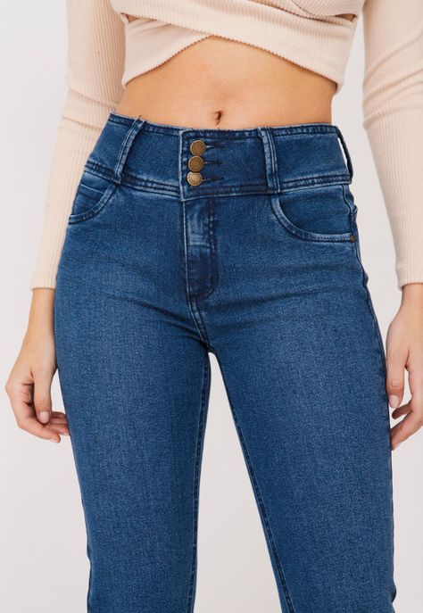 Jeans Isi Straight - Recto Azul Efesis-2