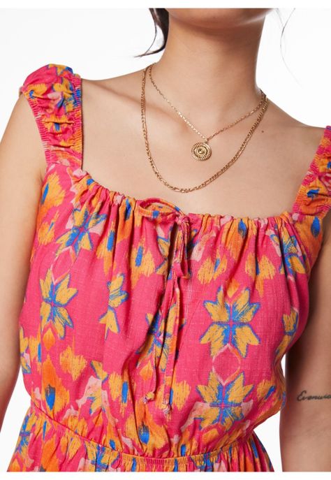 VESTIDO LUND ELASTICOS ESPALDA FUCSIA-4