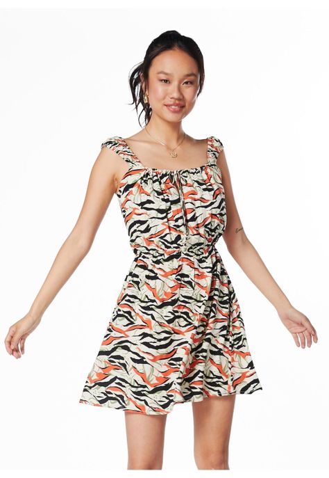 VESTIDO LUND ELASTICOS ESPALDA MULTICOLOR-1