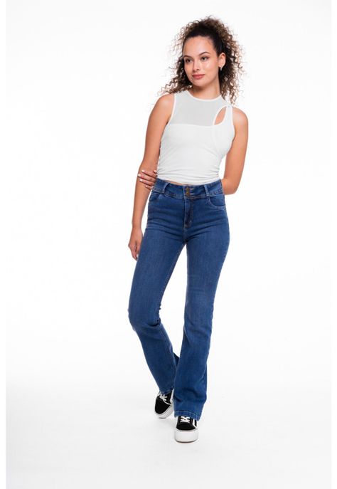 Jeans Isi  Straight - Recto Pretina Ancha Azul Light Efesis-0