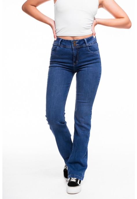 Jeans Isi  Straight - Recto Pretina Ancha Azul Light Efesis-3