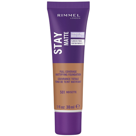 Base en Mousse Cremosa Stay Matte Rimmel London - 501 Noisette-0