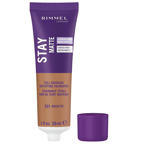 Base en Mousse Cremosa Stay Matte Rimmel London - 501 Noisette-1