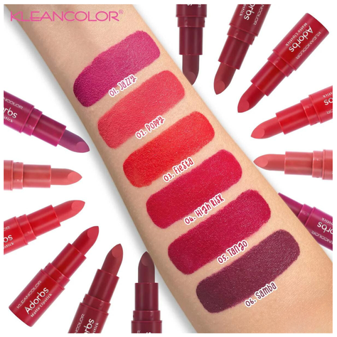 Labial Matte Kleancolor Adorbs - 03 Fiesta-1
