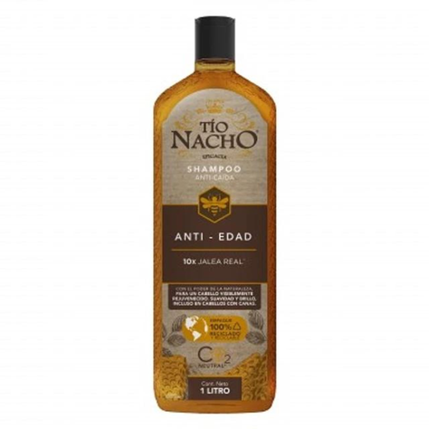  Shampoo Tío Nacho Anticaida Anti-edad -  1 LITRO -0