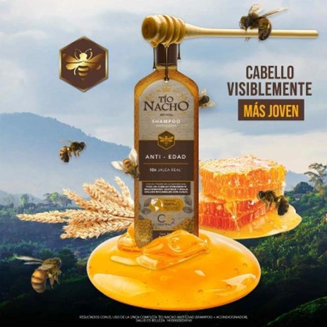  Shampoo Tío Nacho Anticaida Anti-edad -  1 LITRO -1