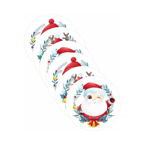 Set 6 Individuales Navidad 17 Redondo-0