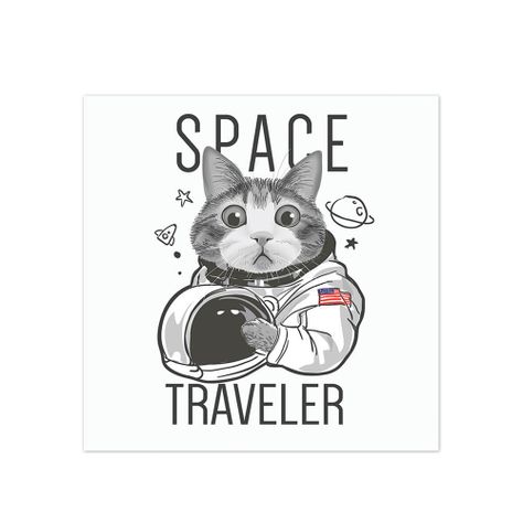 Alfombra Vinílica Pet Space Traveler  70x70 cm-0