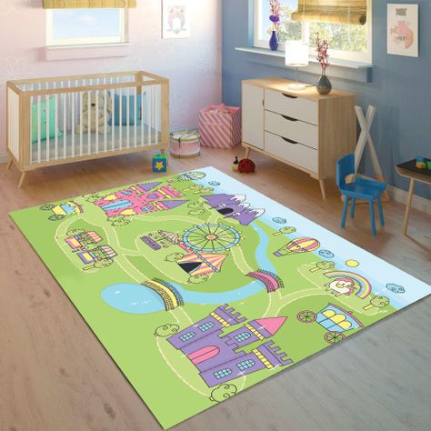 Alfombra Vinílica Infantil Castillo Davanti 140x160 cm-2