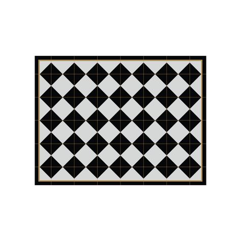 Alfombra Vinílica  Rombo Dama Golden Line 70x100 cm-0
