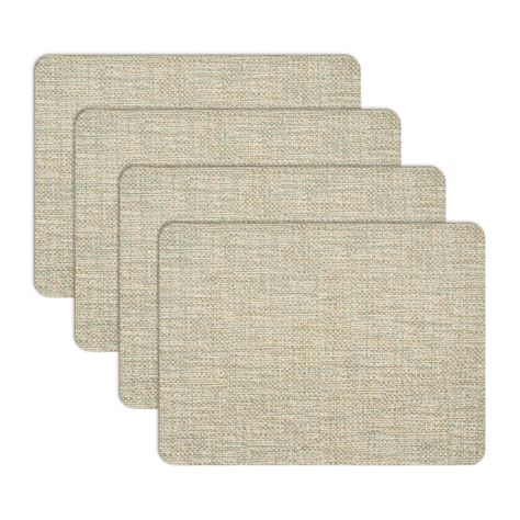 Set 4 Individuales Luxe White Sand Rectangular-1