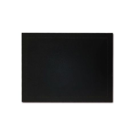 Set 4 Individuales Negro Rectangular-0