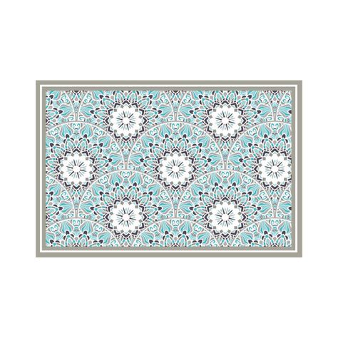 Alfombra Vinílica Living  Mandala Flor 70x100 cm-4