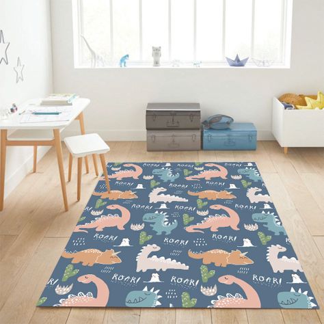 Alfombra Vinílica Infantil Roarrrr!!! 140x220 cm-1
