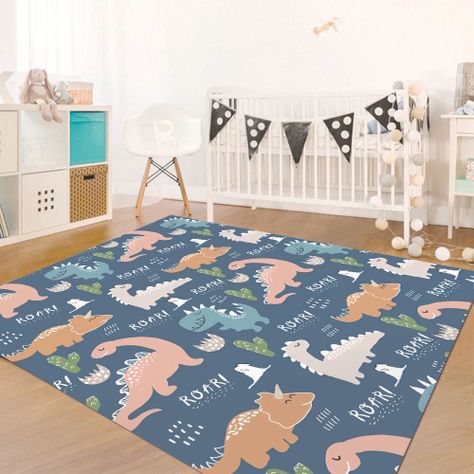 Alfombra Vinílica Infantil Roarrrr!!! 140x220 cm-2