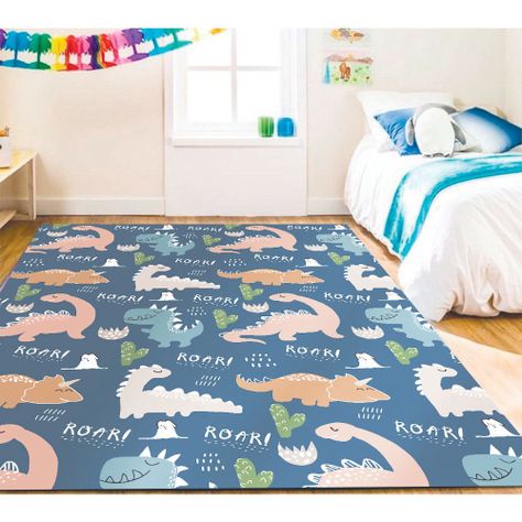 Alfombra Vinílica Infantil Roarrrr!!! 140x220 cm-3