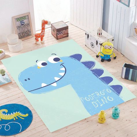 Alfombra Vinílica Infantil Poderoso Dino 140x220 cm-1