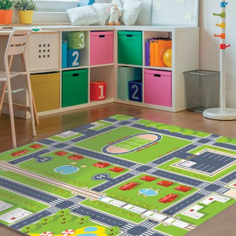 Alfombra Vinílica Infantil Ciudad Davanti 140x160 cm-2