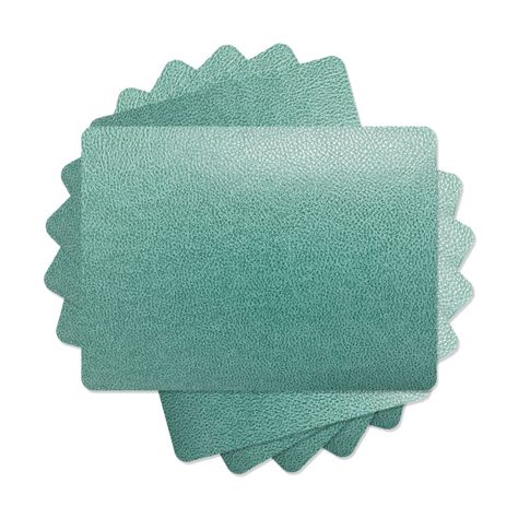 Set de 4 Individuales Novo Cuero Green-3