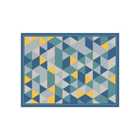 Alfombra Vinílica Living  Prisma Orion Blue 50x70 cm-0