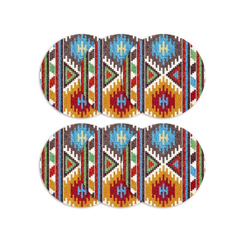 Set 6 Individuales Kilim Redondo-2