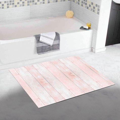 Alfombra Vinílica  Madera Vintage Palo Rosa 70x140 cm-2