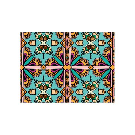 Alfombra Vinílica Living  Mandala Árabe 70x100 cm-0