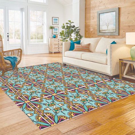 Alfombra Vinílica Living  Mandala Árabe 70x100 cm-8
