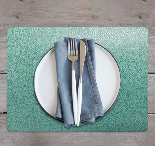 Set de 6 Individuales Novo Cuero Green-2