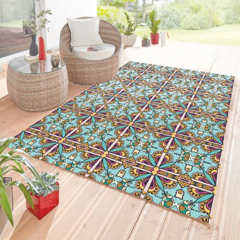 Alfombra Vinílica Living  Mandala Árabe 50x70 cm-6