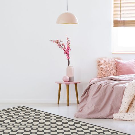 Alfombra Vinílica Living  Rombo Dama Vintage 70x140 cm-7