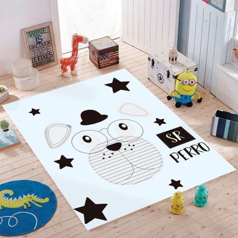 Alfombra Vinílica Infantil Señor Perro 140x220 cm-1