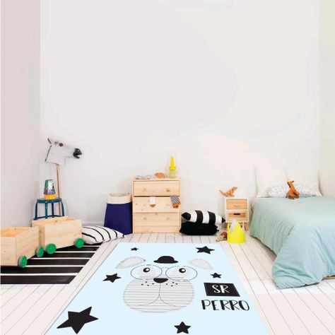 Alfombra Vinílica Infantil Señor Perro 140x220 cm-2