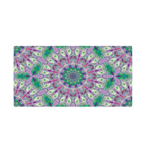 Mouse Pad XL Oficina Mandala Verde 40x70 cm-0