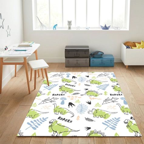 Alfombra Vinílica Infantil Dinoaventura 140x180 cm-1