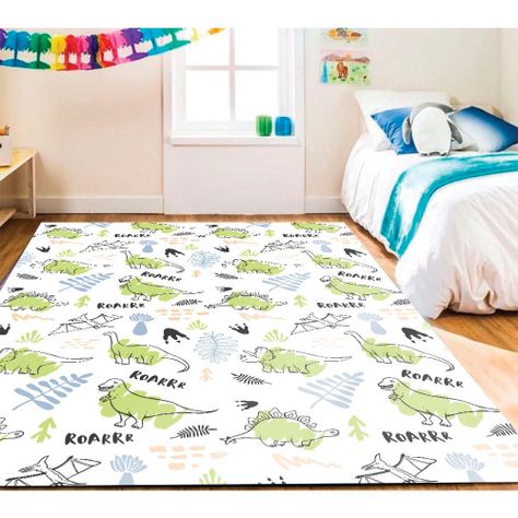 Alfombra Vinílica Infantil Dinoaventura 140x180 cm-3