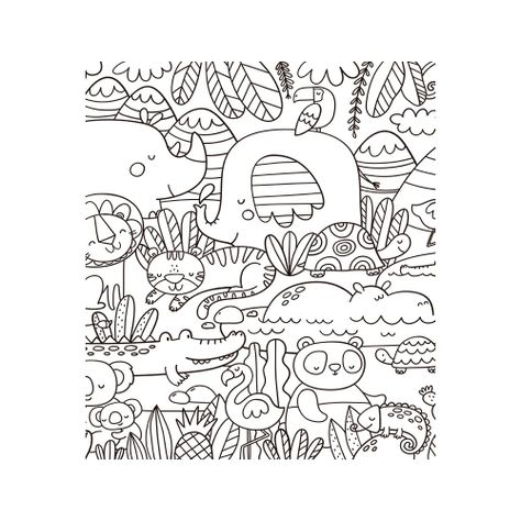 Alfombra Vinílica Infantil Jungla Davanti 140x160 cm-0