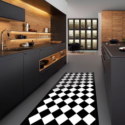 Alfombra Vinílica Living  Rombo Dama Classic 70x100 cm-4