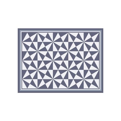 Alfombra Vinílica Living  Pirámide Grey 70x140 cm-0