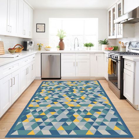Alfombra Vinílica Living  Prisma Orion Blue 70x140 cm-6