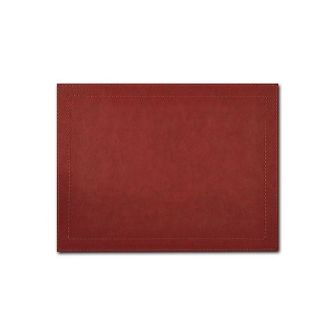 Set 4 Individuales Rojo Rectangular-0