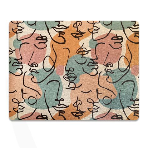 Set 4 Individuales Caras Rectangular-0