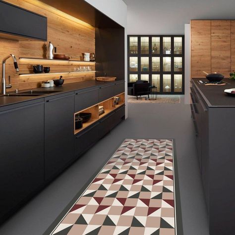 Alfombra Vinílica Living  Tablero Redwood 70x140 cm-3