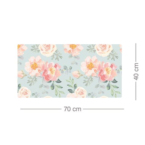 Mouse Pad XL Oficina Flores 40x70 cm-1