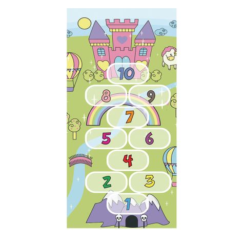 Alfombra Vinílica Infantil Luche Castillo 140x160 cm-0