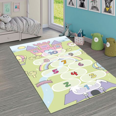 Alfombra Vinílica Infantil Luche Castillo 140x160 cm-1